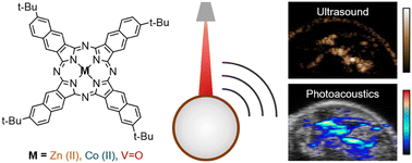 Graphical abstract: Hybrid ultrasound and photoacoustic contrast agent designs combining metal phthalocyanines and PBCA microbubbles